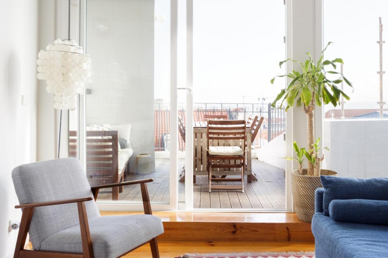 Amazing Rooftop Terrace With River And Historic City View 4 Bedrooms 4 Bathrooms Ac 19Th Century Building Chiado Lisboa Eksteriør bilde