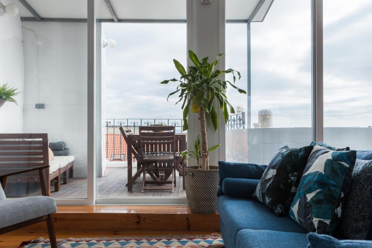 Amazing Rooftop Terrace With River And Historic City View 4 Bedrooms 4 Bathrooms Ac 19Th Century Building Chiado Lisboa Eksteriør bilde