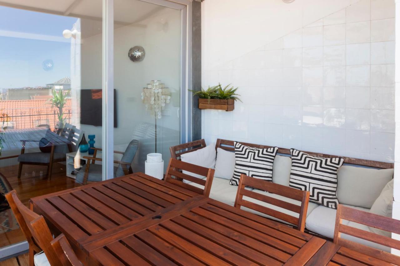 Amazing Rooftop Terrace With River And Historic City View 4 Bedrooms 4 Bathrooms Ac 19Th Century Building Chiado Lisboa Eksteriør bilde