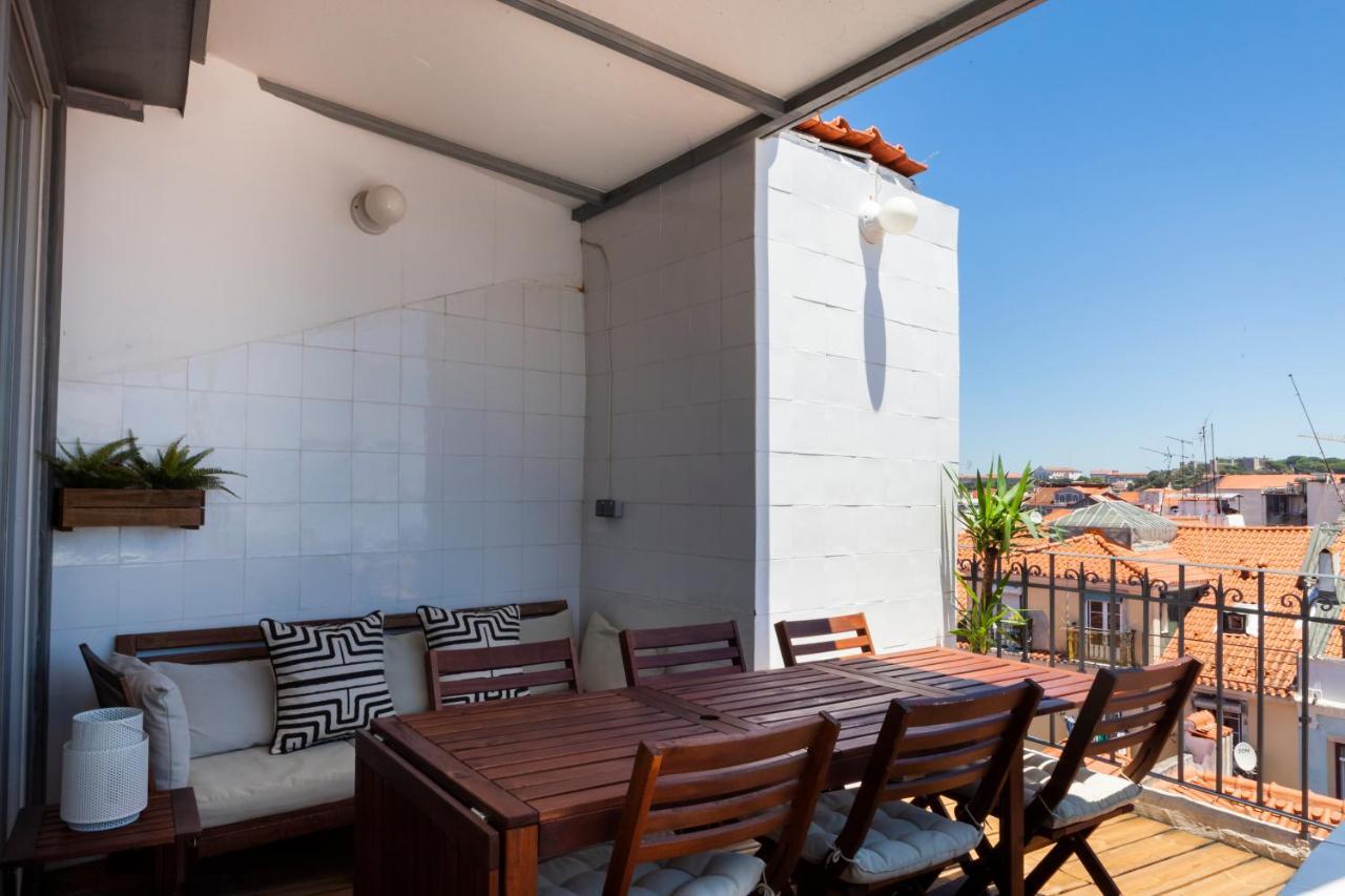Amazing Rooftop Terrace With River And Historic City View 4 Bedrooms 4 Bathrooms Ac 19Th Century Building Chiado Lisboa Eksteriør bilde